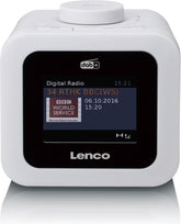 Lenco CR-620WH - Wekkerradio met DAB - Alarmfunctie - Wit